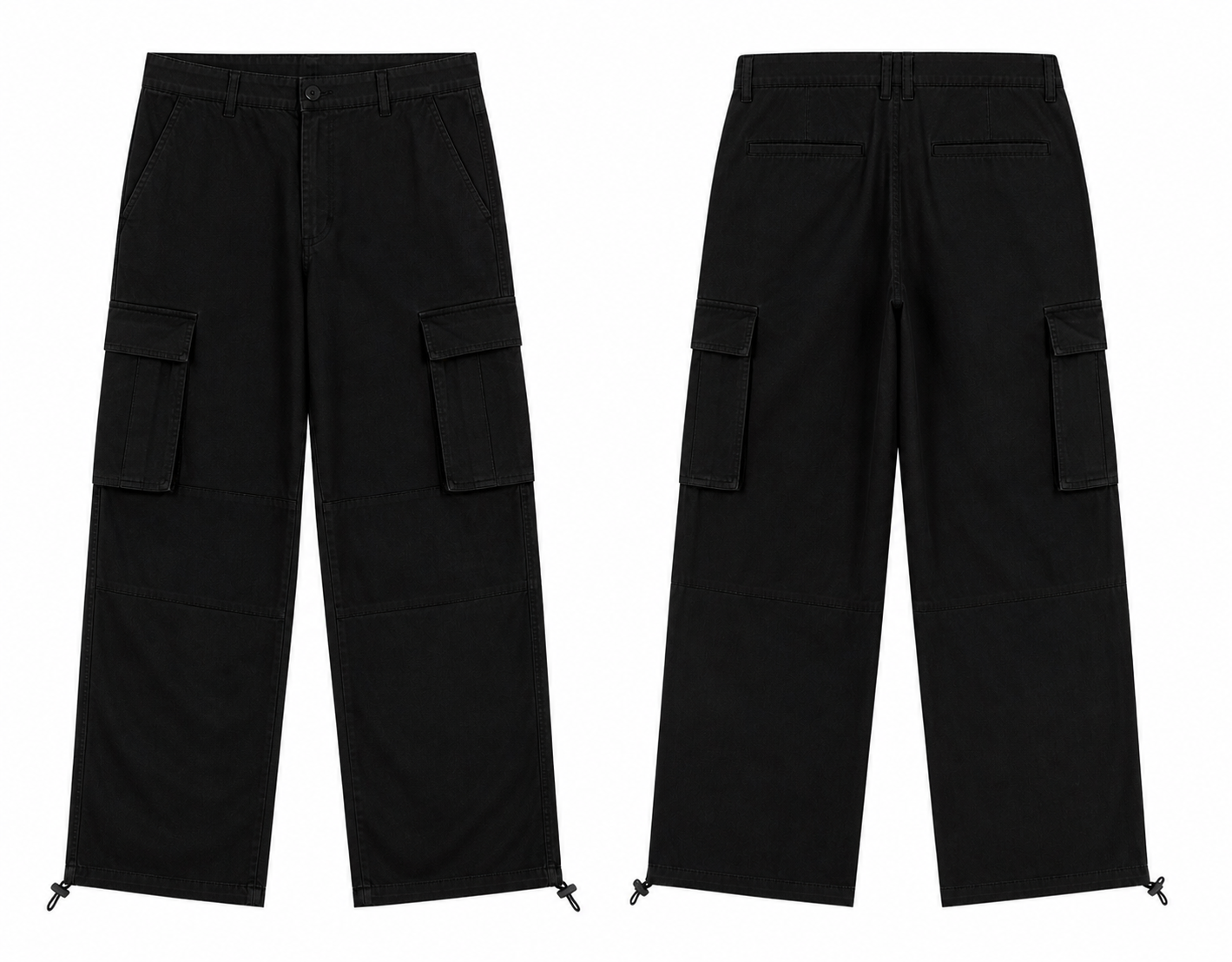 Black Cargo Trouser
